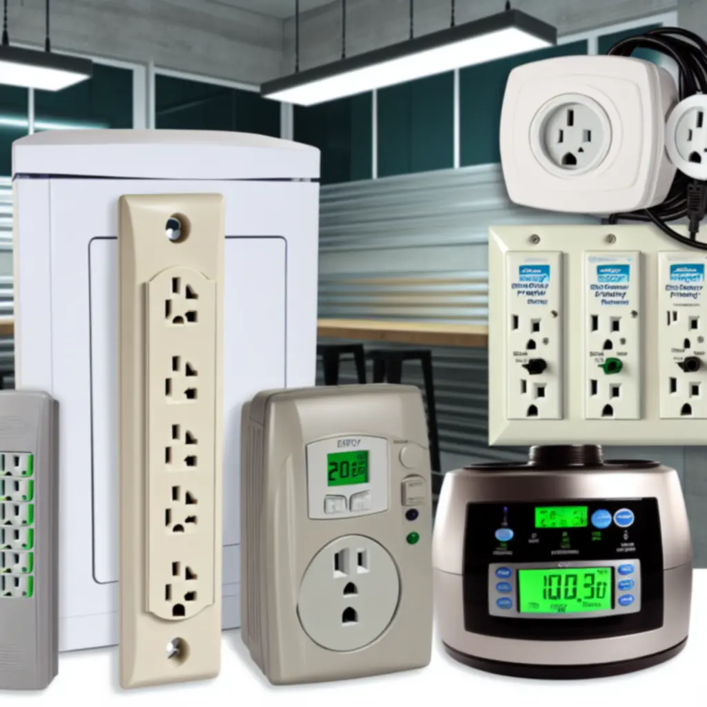 Háztartási elektromos berendezések modern, rendezett konyhai és otthoni környezetben